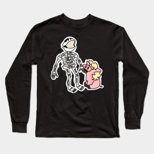 Miss piggy feasts on Kermit Long Sleeve T-Shirt